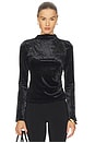 view 1 of 4 Joelle Velvet Top in Black