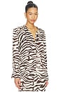 view 2 of 5 Saige Top in Espresso Zebra