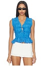 view 1 of 5 Martine Top in Harbor Blue