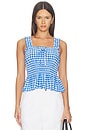 view 1 of 5 x Giadzy Donna Top in Gingham Tomatoes