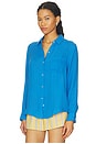 view 2 of 4 Ellis Top in French Blue