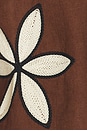 view 5 of 5 Calais Top in Cocoa Floral Embroidery