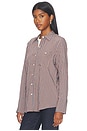 view 2 of 5 Beck Top in Hickory Indigo Stripe