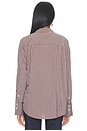 view 4 of 5 Beck Top in Hickory Indigo Stripe