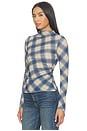 view 2 of 4 Joelle Top in Navy Saige Plaid
