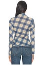 view 4 of 4 Joelle Top in Navy Saige Plaid