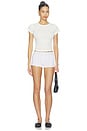 view 5 of 5 Mickey Tee in White Pointelle
