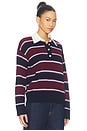 view 2 of 4 Paxton Top in Boysenberry Stripe