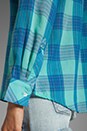 view 4 of 5 Taylor Gauze Button Down in Mint/Blue in Mint & Blue
