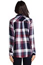 view 3 of 5 Hunter Button Down in Wine/White in Wine & White