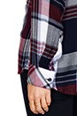 view 5 of 5 Hunter Button Down in Wine/White in Wine & White