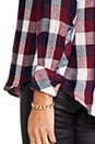 view 5 of 6 Kendra Button Down in Maroon Check
