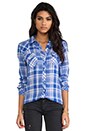 view 1 of 6 Kendra Button Down in Blue & Purple