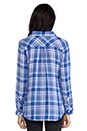 view 3 of 6 Kendra Button Down in Blue & Purple