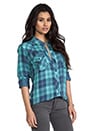 view 2 of 6 Kendra Button Down in Mint & Slate