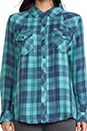 view 4 of 6 Kendra Button Down in Mint & Slate