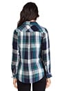view 3 of 4 Kendra Button Down in Green & Navy