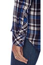 view 4 of 4 Kendra Button Down in Sky & Navy & White