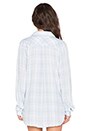 view 3 of 4 CHEMISE CARMEN in White & Aqua