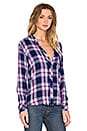 view 2 of 4 Hunter Button Down in Navy & Magenta & White