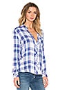 Rails Hunter Button Down in White & Blue & Raspberry | REVOLVE