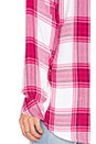 view 4 of 4 Hunter Button Down in Raspberry & White