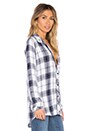 view 2 of 4 Hunter Button Down in White & Oxford Blue