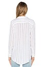 view 3 of 3 Charli Button Down in White & Ink Stripe