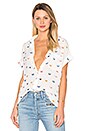 view 1 of 4 Whitney Button Up in White Butterfly