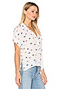 view 2 of 4 Whitney Button Up in White Butterfly