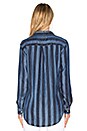view 3 of 5 CHEMISE CARTER in Indigo Block Stripe