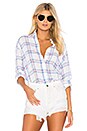 view 1 of 4 Sydney Button Down in Raspberry Azure White