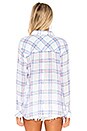 view 3 of 4 Sydney Button Down in Raspberry Azure White