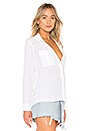 view 2 of 4 Rhett Silk Button Down Blouse in White