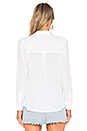 view 3 of 4 Rhett Silk Button Down Blouse in White