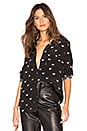 view 1 of 5 Kate Button Down in Black Butterflies