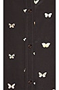 view 5 of 5 Kate Button Down in Black Butterflies