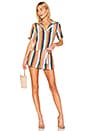 view 4 of 4 Maui Button Down Top in Farrah Stripe