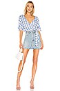 view 4 of 4 Athena Top in Periwinkle Check