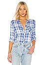 view 1 of 4 Hunter Button Down in Blue Jay, White & Pink