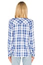 view 3 of 4 Hunter Button Down in Blue Jay, White & Pink