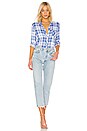 view 4 of 4 Hunter Button Down in Blue Jay, White & Pink