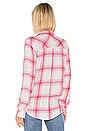 view 3 of 4 Breast Cancer Awareness Hunter Button Down in Warrior Pink