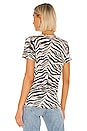 view 3 of 4 Cara Tee in Ivory Tiger Stripe