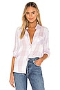 view 1 of 4 Hunter Button Down Top in Lavender Blossom White
