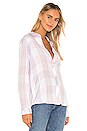 view 2 of 4 Hunter Button Down Top in Lavender Blossom White