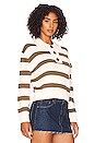 view 2 of 4 Shae Top in Ivory Olive Stripe