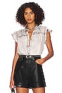 view 1 of 4 Ruthie Top in Charcoal Cloud Wash