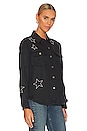 view 2 of 4 Loren Top in Black Embroidered Stars