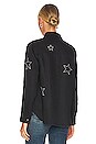 view 3 of 4 Loren Top in Black Embroidered Stars